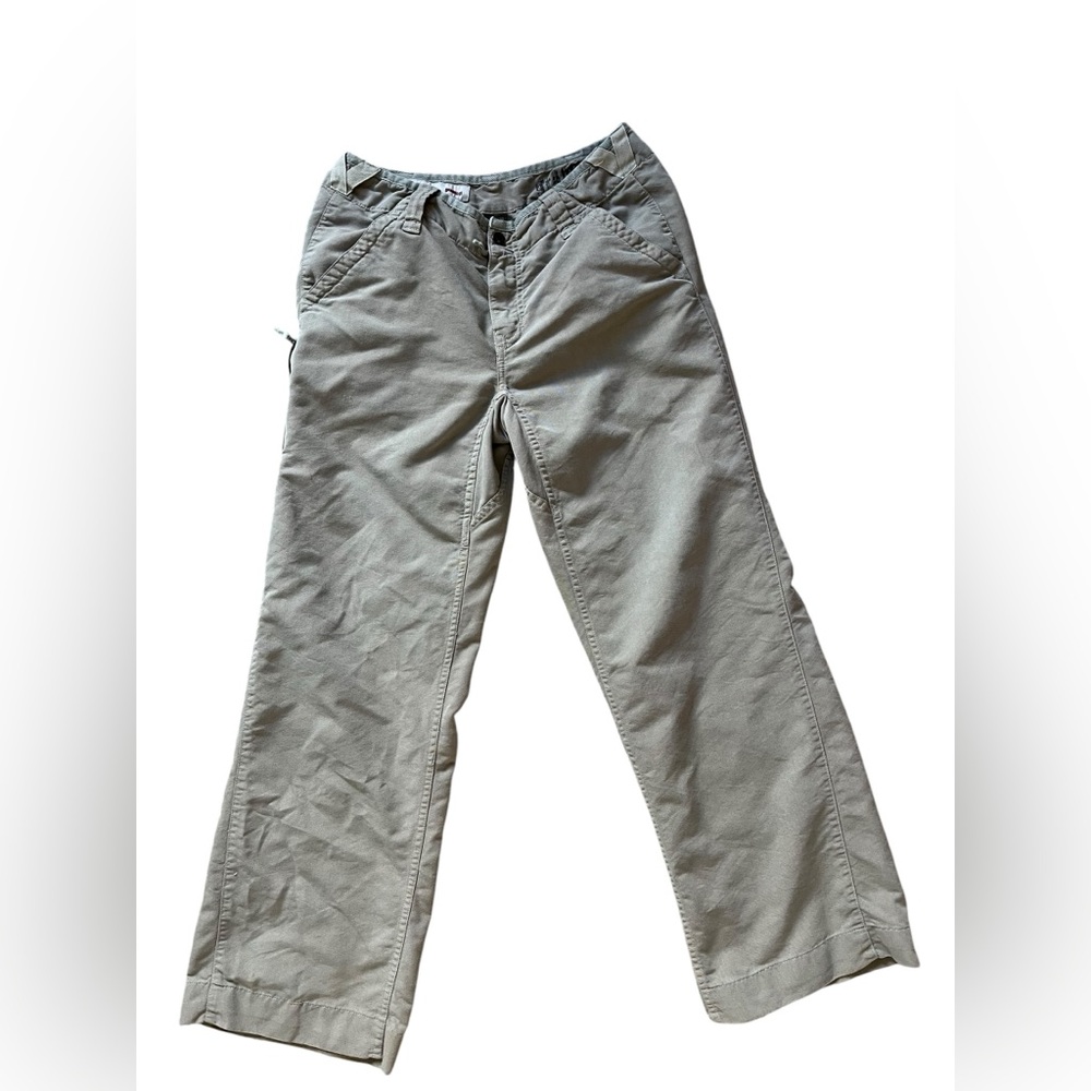 Gramicci Cargo Pants Women's 6‎ Wide Leg Straight Khaki Beige Y2K Bottom✅
